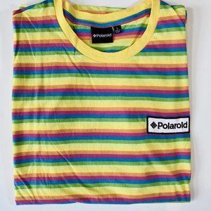 Pacsun "sold out" Polaroid striped T shirt men